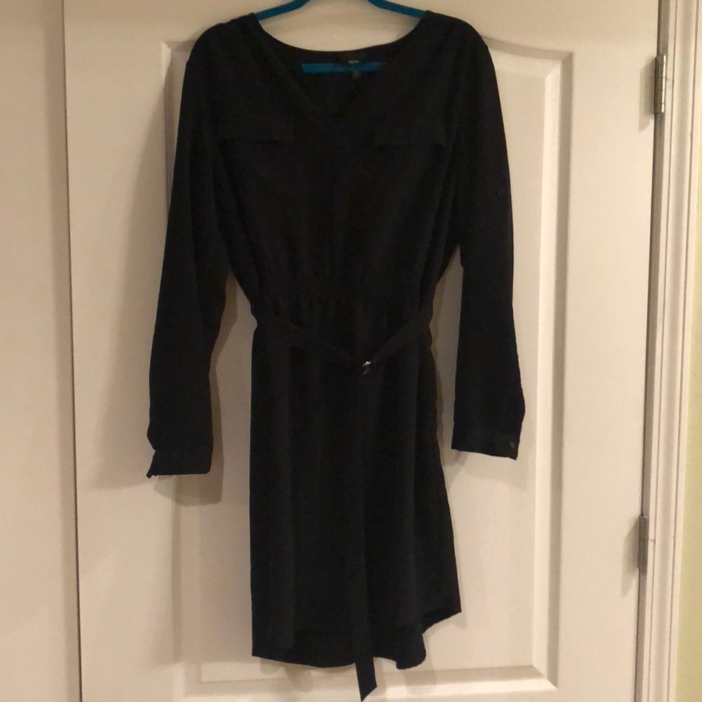 Black Career Dress with Pockets